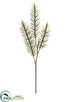 Silk Plants Direct Berry Pine Spray - Green Beige - Pack of 12