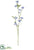 Silk Plants Direct Berry Spray - Blue Metallic - Pack of 24