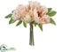 Silk Plants Direct Peony Bouquet - Peach - Pack of 12