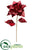 Large Velvet Poinsettia Spray - Red - Pack of 12