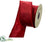 Cotton Velvet Ribbon - Red - Pack of 12