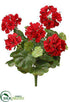 Silk Plants Direct Water-Resistant Geranium Bush - Red - Pack of 12