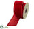 Viscose Velvet Ribbon - Red - Pack of 12