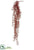 Glittered Plastic Twig Hanging Vine - Red - Pack of 6
