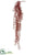 Glittered Plastic Twig Hanging Vine - Red - Pack of 6
