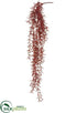 Silk Plants Direct Glittered Plastic Twig Hanging Vine - Red - Pack of 6