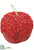 Beaded Apple Ornament - Red - Pack of 6