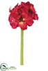 Silk Plants Direct Amaryllis Spray - Red - Pack of 6