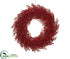 Silk Plants Direct Berry Wreath - Red - Pack of 1