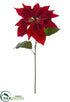 Silk Plants Direct Poinsettia Spray - Red - Pack of 12