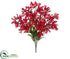Silk Plants Direct Rain Lily Bush - Red - Pack of 12