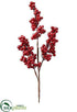 Silk Plants Direct Berry Spray - Red - Pack of 12