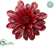 Dahlia With Clip - Red - Pack of 12