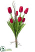Silk Plants Direct Tulip, Twig Bundle - Red - Pack of 12