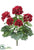 Silk Plants Direct Geranium Bush - Red - Pack of 12