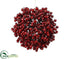Silk Plants Direct Berry Ball Ornament - Red - Pack of 12