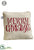 Merry Christmas Pillow - Beige Red - Pack of 6