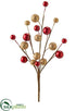 Silk Plants Direct Berry Pick - Gold Red - Pack of 48