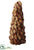 Pine Cone, Berry Cone Topiary - Brown Red - Pack of 2