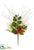 Berry, Ball, Pine Cone Pick - Green Red - Pack of 12
