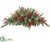 Berry, Pine Cone, Pine Mailbox Garland - Green Red - Pack of 2