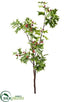 Silk Plants Direct Holly Berry Branch - Green Red - Pack of 4