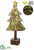Battery Operated Star Tree With Light - Green Red - Pack of 1