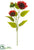 Sunflower Spray - Crimson Red - Pack of 12