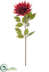 Silk Plants Direct Dahlia Spray - Burgundy Red - Pack of 6