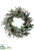 Pine Wreath With Berry - Gray Red - Pack of 2