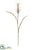 Silk Plants Direct Reed Grass Spray - Yellow - Pack of 6