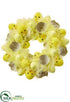 Silk Plants Direct Chick, Egg Wreath - Yellow - Pack of 6