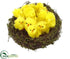 Silk Plants Direct Bird's Nest - Yellow - Pack of 6