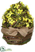 Silk Plants Direct Standing Egg - Yellow - Pack of 3