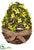 Silk Plants Direct Standing Egg - Yellow - Pack of 3