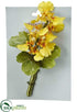 Silk Plants Direct Oncidium Orchid Corsage - Yellow - Pack of 4