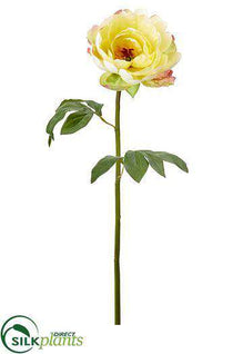 Peony Spray - Yellow - Pack of 12