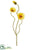 Poppy Spray - Yellow - Pack of 12