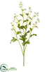 Silk Plants Direct Matricaria Chamomilla Spray - White Yellow - Pack of 12