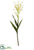 Silk Plants Direct Butterfly Ginger Spray - Cream Yellow - Pack of 6