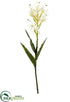 Silk Plants Direct Butterfly Ginger Spray - Cream Yellow - Pack of 6