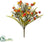 Mini Ranunculus, Eucalyptus Bush - Orange Two Tone - Pack of 12
