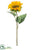 Large Sunflower Spray - Orange Yellow - Pack of 12
