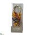 Silk Plants Direct Preserved Leaf, Pod Door Hanger - Rust Yellow - Pack of 10