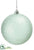 Glittered Plastic Ball Ornament - Seafoam - Pack of 12