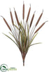 Silk Plants Direct Cattail Grass Bush - Olive Green - Pack of 12