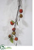 Silk Plants Direct Chestnut Garland - Orange Olive Green - Pack of 12