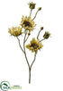 Silk Plants Direct Sunflower Spray - Sage - Pack of 12