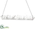 Silk Plants Direct Glass Birds on Twig Ornament - White - Pack of 6