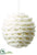 Knitted Wool Ball Ornament - White - Pack of 4